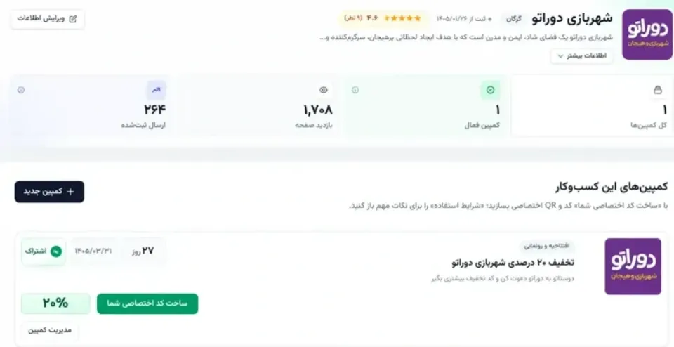 شهربازی دوراتو گرگان