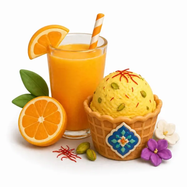 آبمیوه و بستنی